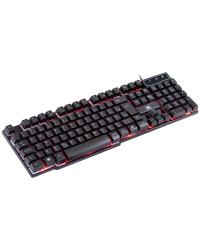 TECLADO USB GAMER VX GAMING HYDRA 107 TECLAS + 12 MULTIMÍDIA COM BACKLIGHT EM 03 CORES SENSACAO TECLA MECANICA