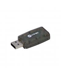 ADAPTADOR PLACA DE SOM USB 5.1 CANAIS VIRTUAL AUSB51