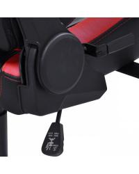 CADEIRA GAMER MAD RACER V10 PRETO COM DETALHES EM VERMELHO - MADV10VMGL PCYES