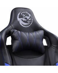 CADEIRA GAMER MAD RACER V10 PRETO COM DETALHES EM AZUL - MADV10AZGL PCYES