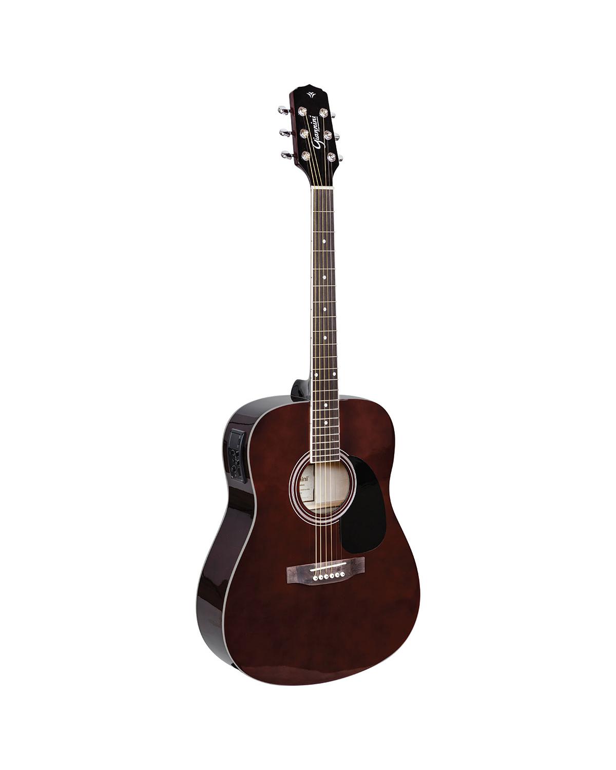 VIOLÃO ELETROACÚSTICO AÇO COM EQUALIZADOR E AFINADOR GD-1 EQ TRANSLUCENT DARK WINE