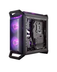 GABINETE MASTERBOX Q300P 2 FANS RGB - CONTROLADOR E SPLITTER - PAINEL LATERAL ACRÍLICO TRANSPARENTE - MCB-Q300P-KANN-S02