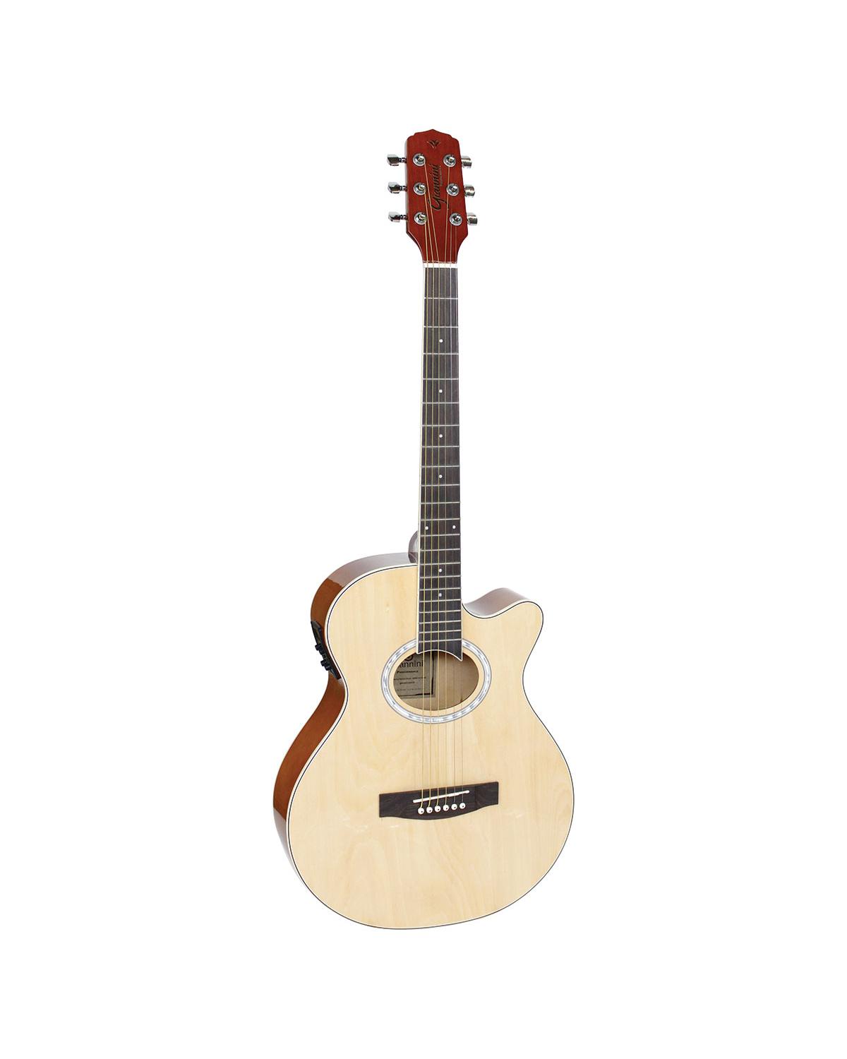 VIOLÃO ELETROACÚSTICO AÇO MINI JUMBO CUTAWAY GSF-1D CEQ NG NATUTAL GLOSSY, COM AFINADOR E EQUALIZADOR