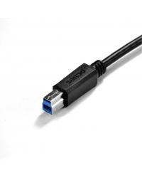 CABO PARA IMPRESSORA E HD EXTERNO USB A 3.0 MACHO PARA USB B 3.0 MACHO 28AWG PURO COBRE 3 METROS - PUABM3-3