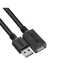 CABO EXTENSOR USB A 2.0 MACHO PARA USB A 2.0 FEMEA 28AWG PURO COBRE 2 METROS - PUAMF2-2