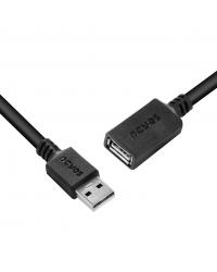 CABO EXTENSOR USB A 2.0 MACHO PARA USB A 2.0 FEMEA 28AWG PURO COBRE 2 METROS - PUAMF2-2