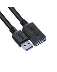 CABO EXTENSOR USB A 3.0 MACHO PARA USB A 3.0 FÊMEA 28AWG PURO COBRE  1 METRO - PUAMF3-1