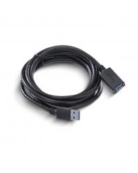 CABO EXTENSOR USB A 3.0 MACHO PARA USB A 3.0 FÊMEA 28AWG PURO COBRE 2 METROS - PUAMF3-2