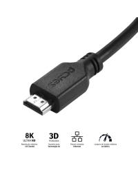 CABO HDMI ULTRA 2.1 28AWG PURO COBRE 8K 2 METROS - PHM21-2