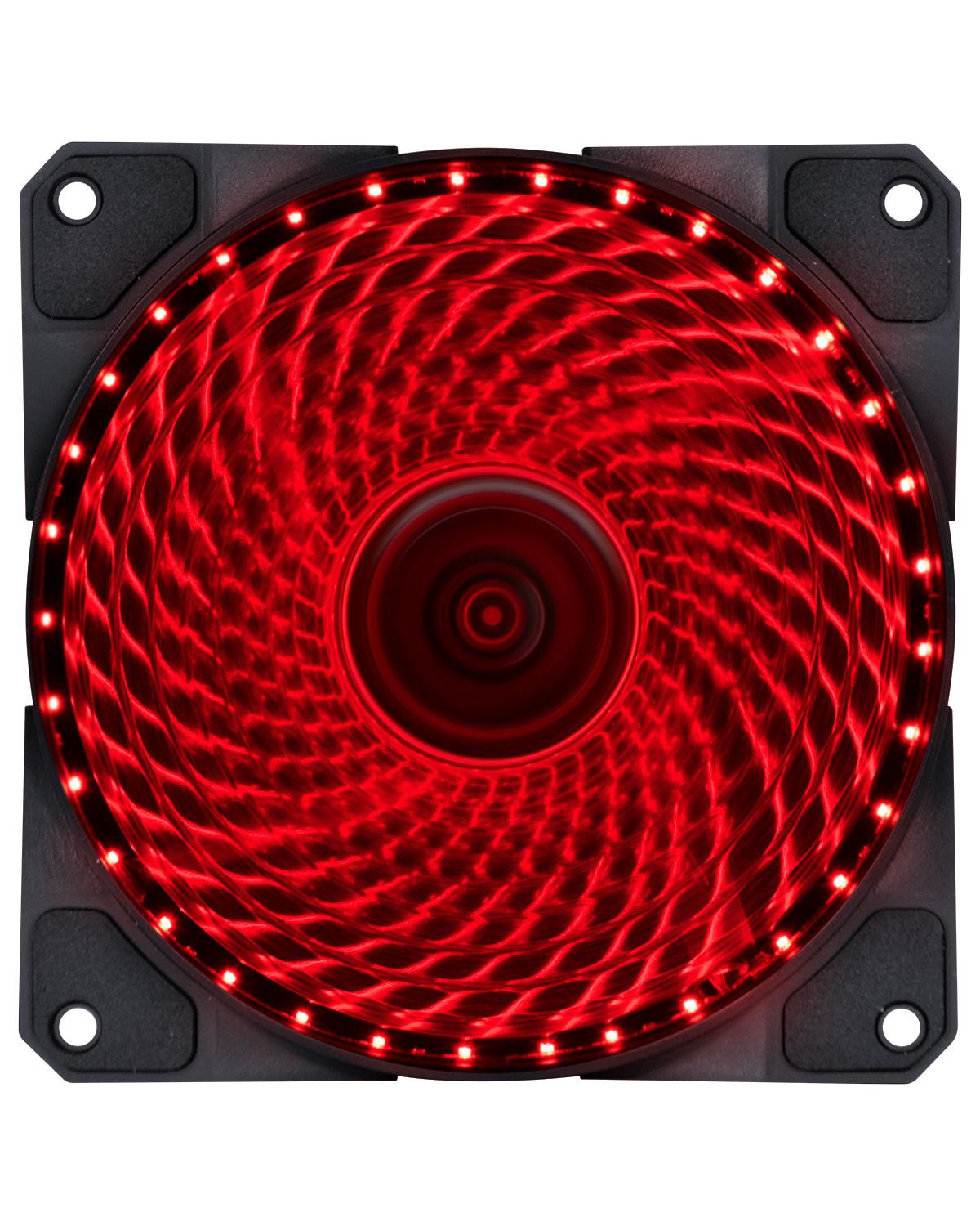 FAN/COOLER VX GAMING V.LUMI 33 PONTOS DE LED 120X120 VERMELHO - VLUMI33R