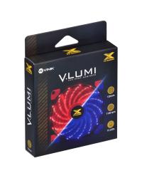 FAN/COOLER VX GAMING V.LUMI 15 PONTOS DE LED 120X120 VERMELHO - VLUMI15R