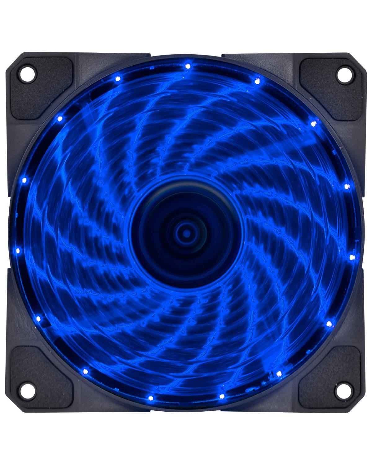 FAN/COOLER VX GAMING V.LUMI 15 PONTOS DE LED 120X120 AZUL - VLUMI15B