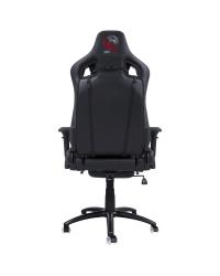 CADEIRA GAMER MAD RACER V12 PRETA EM MATERIAL SINTÉTICO COM RODAS EM GEL DUPLAS - MADV12PTCDG