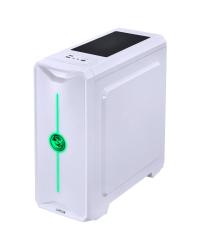 GABINETE MID-TOWER NOVA BRANCO COM 1 FAN LED 7 CORES LATERAL EM ACRÍLICO - NOVBC7C1FCA