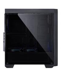 GABINETE MID-TOWER NOVA PLUS PRETO COM 3 FANS LED RGB LATERAL EM ACRÍLICO - NOVPTRGB3FCA