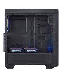 GABINETE MID-TOWER NOVA PLUS PRETO COM 3 FANS LED RGB LATERAL EM ACRÍLICO - NOVPTRGB3FCA