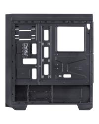 GABINETE MID-TOWER NOVA PLUS PRETO COM 3 FANS LED RGB LATERAL EM ACRÍLICO - NOVPTRGB3FCA