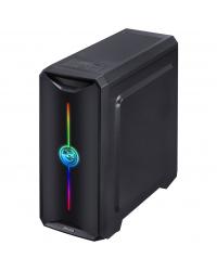 GABINETE MID-TOWER NOVA PLUS PRETO COM 3 FANS LED RGB LATERAL EM ACRÍLICO - NOVPTRGB3FCA