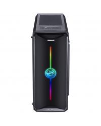 GABINETE MID-TOWER NOVA PLUS PRETO COM 3 FANS LED RGB LATERAL EM ACRÍLICO - NOVPTRGB3FCA