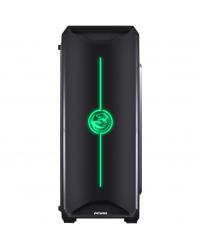 GABINETE MID-TOWER NOVA PLUS PRETO COM 3 FANS LED RGB LATERAL EM ACRÍLICO - NOVPTRGB3FCA