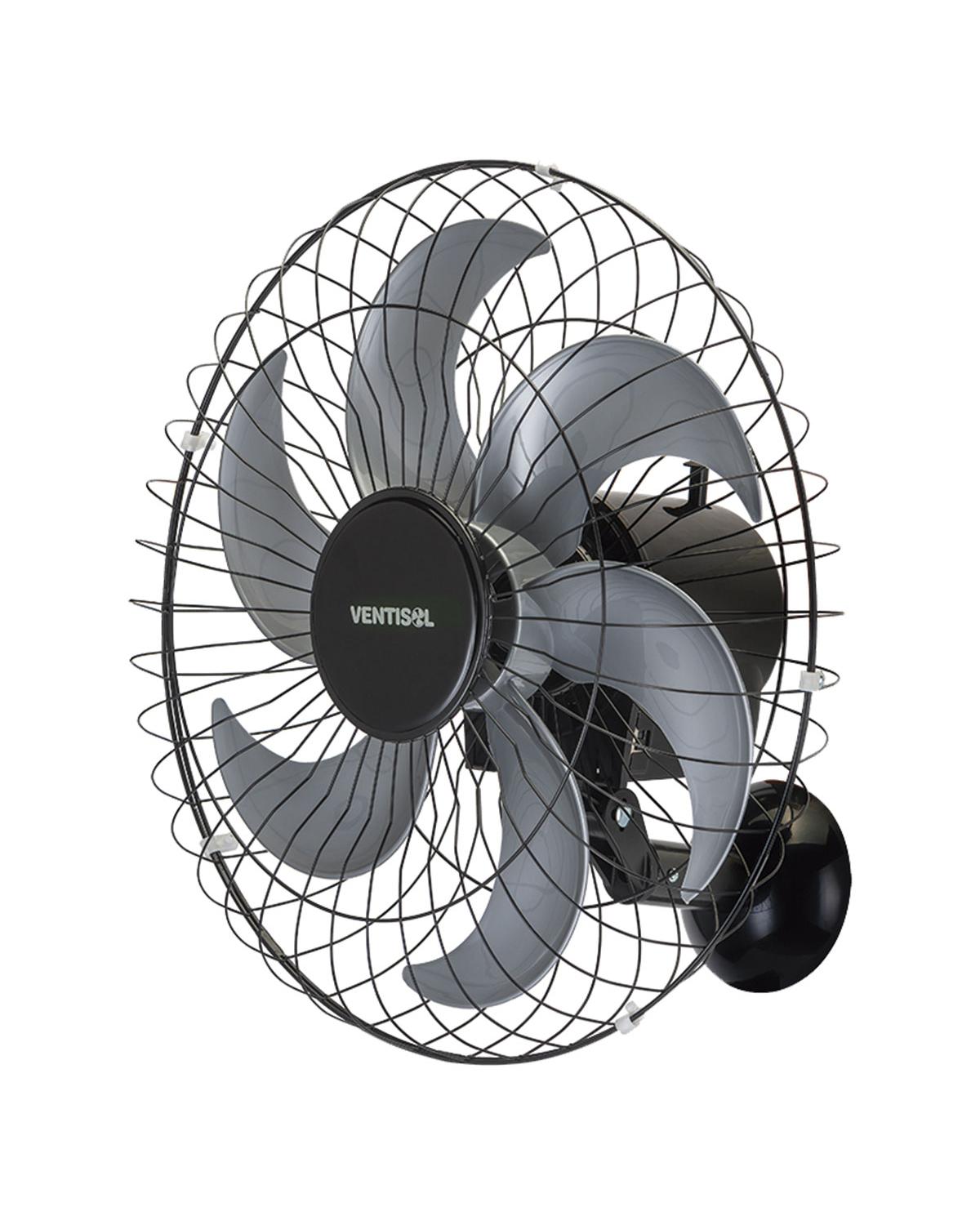 VENTILADOR OSCILANTE DE PAREDE 50CM 6 PÁS STEEL GRADE DE AÇO BIVOLT