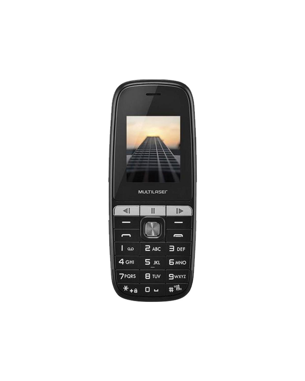 CELULAR UP PLAY DUAL CHIP PRETO TELA 1,8 COM BLUETOOTH P9076