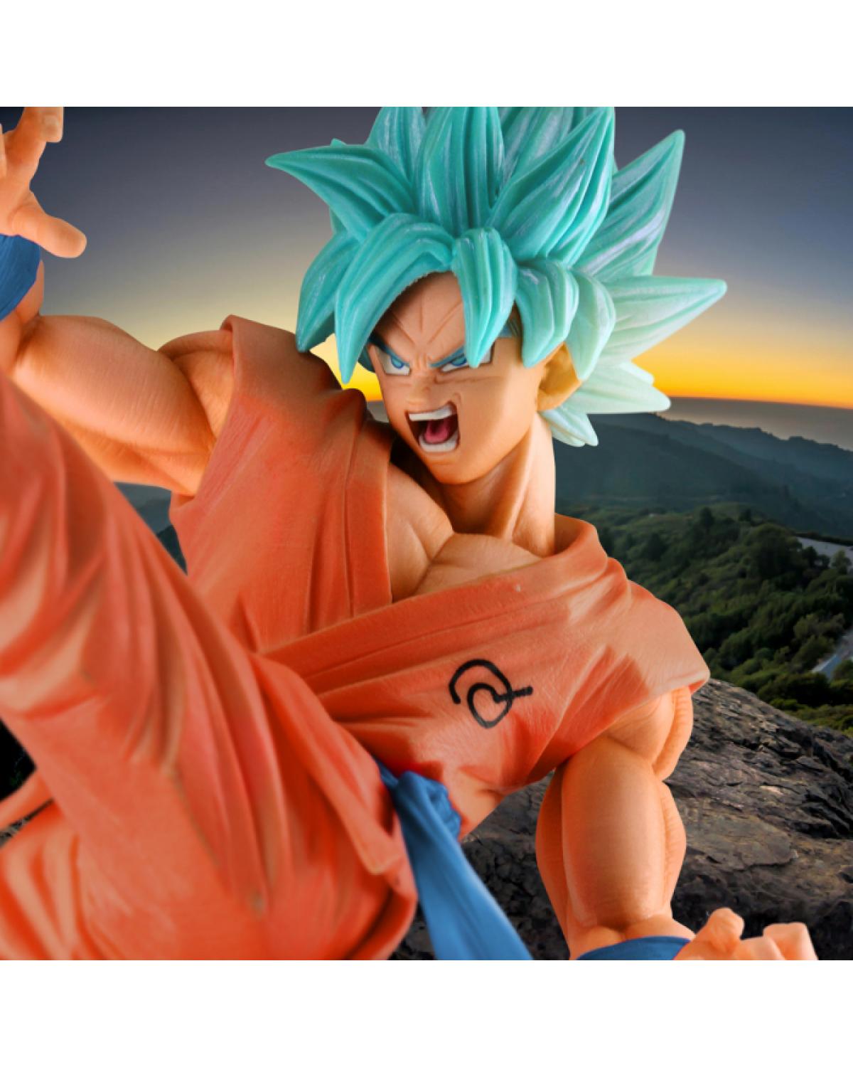 Boneco Goku Super Saiyajin Deus Azul - Dragon Ball Z em Promoção