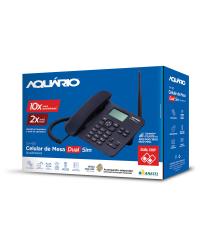 TELEFONE CELULAR RURAL FIXO DE MESA QUADRIBAND 850/900/1800/1900 MHZ  DUAL CHIP CA-42S