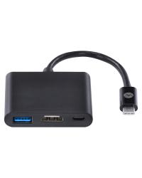 ADAPTADOR HUB USB TIPO C X USB TIPO C, HDMI 4K, USB 3.0,  5GBPS 20CM - HCHUC-20