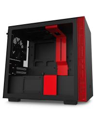 GABINETE MINI-ITX - H210 BLACK/RED - LATERAL COM VIDRO TEMPERADO - CA-H210B-BR