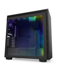 GABINETE ATX MID-TOWER - H710I MATTE BLACK - COM CONTROLADORA DE FANS + 2 FITAS DE LED - CA-H710I-B1