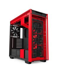 GABINETE ATX MID-TOWER - H710 BLACK/RED - LATERAL COM VIDRO TEMPERADO - CA-H710B-BR