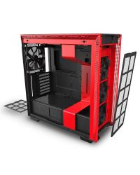 GABINETE ATX MID-TOWER - H710 BLACK/RED - LATERAL COM VIDRO TEMPERADO - CA-H710B-BR