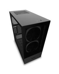 GABINETE ATX MID-TOWER - H510 ELITE BLACK - FRONTAL DE VIDRO + 2 FANS RGB + FITA DE LED - CA-H510E-B1