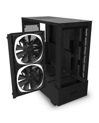 GABINETE ATX MID-TOWER - H510 ELITE BLACK - FRONTAL DE VIDRO + 2 FANS RGB + FITA DE LED - CA-H510E-B1