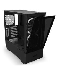 GABINETE ATX MID-TOWER - H510 ELITE BLACK - FRONTAL DE VIDRO + 2 FANS RGB + FITA DE LED - CA-H510E-B1