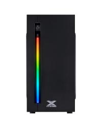 GABINETE GAMER VX GAMING AUSTRALIS PRETO FRONTAL COM FITA LED RGB