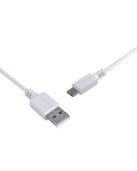 CABO PARA CELULAR USB A 2.0 PARA USB TIPO C 1 METRO BRANCO - PUACB-01