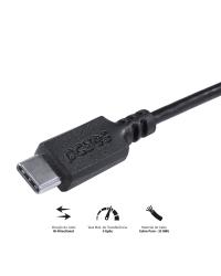 CABO USB TIPO C PARA MINI USB B 2.0 PARA TYPE C TIPO C 1 METRO PRETO - PUCMBP-1