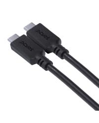 CABO USB TIPO C 3.1 PARA USB TIPO C COM POWER DELIVERY (PD) 100W PARA CELULAR SMARTPHONE 2 METROS PRETO -  P31UCCP-2