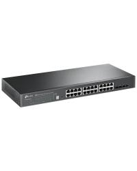 SWITCH GERENCIÁVEL GIGABIT L2+ 24 PORTAS C/ 4 SLOTS SFP+ 10GE JETSTREAM TL-SG3428X SMB