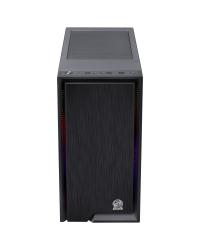 GABINETE MID-TOWER POLARIS PRETO 3 FANS RGB LATERAL EM VIDRO TEMPERADO - PLPTRGB3FV