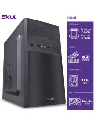 COMPUTADOR HOME H200 - PENTIUM DUAL CORE G5400 3.7GHZ MEM 8GB DDR4 HD 1TB HDMI/VGA FONTE 200W