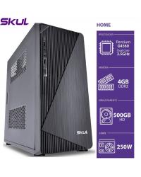 COMPUTADOR HOME H200 - PENTIUM DUAL CORE G4560 3.5GHZ MEM 4GB DDR3 HD 500GB HDMI/VGA FONTE 250W