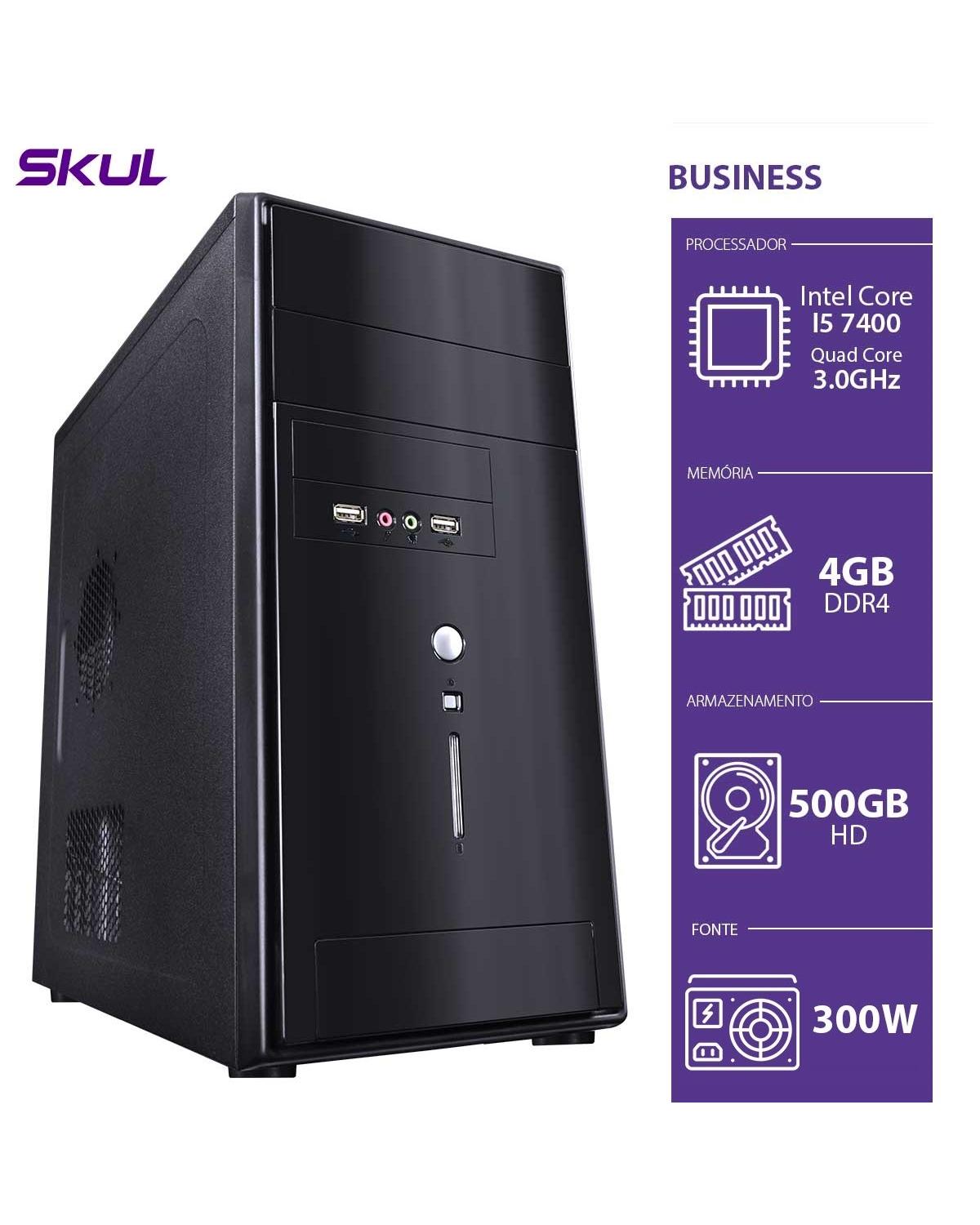 COMPUTADOR BUSINESS B500 - I5 7400 3.0GHZ 4GB DDR4 HD 500GB HDMI/VGA FONTE 300W