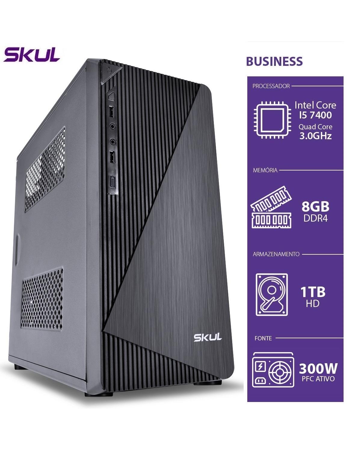 COMPUTADOR BUSINESS B500 - I5 7400 3.0GHZ 8GB DDR4 HD 1TB HDMI/VGA FONTE 300W