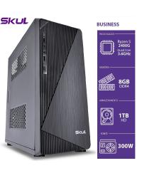 COMPUTADOR BUSINESS B500 - RYZEN 5 2400G 3.6GHZ 8GB DDR4 HD 1TB HDMI/VGA FONTE 300W