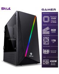 COMPUTADOR GAMER 1000 - PENTIUM G5400 3.7GHZ 8ª GER. MEM. 8GB DDR4 HD 1TB FONTE 450W BRONZE