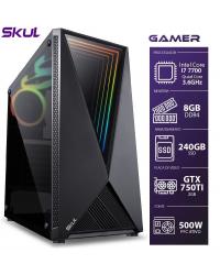 COMPUTADOR GAMER 7000 - I7 7700 3.6GHZ 7ª GER. MEM. 8GB DDR4 SSD 240GB GTX 750 TI 2GB FONTE 500W