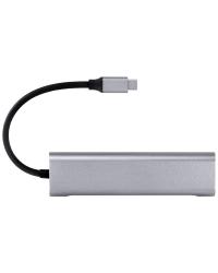 HUB USB TIPO C / TYPE C 4 EM 1 COM 2 USB 3.0 + HDMI + TIPO C COM POWER DELIVERY (PD) 60W - HC-4